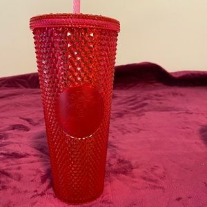 HOT PINK, studded 24 oz Starbucks cup. NEW!
